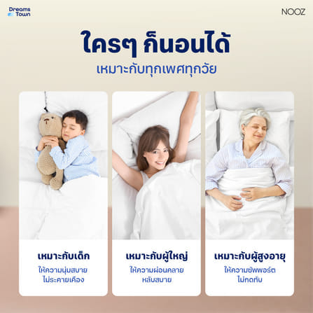 ที่นอนยางพารา 6ฟุต หนา 6 นิ้ว NOOZ SUNNY BASICS EVO_5